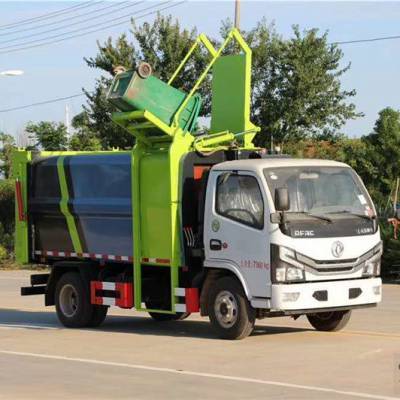 國六東風多利卡掛桶式垃圾車 高效環(huán)保的城市環(huán)衛(wèi)解決方案